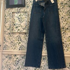 J. Crew Full Length Wide-Leg Jeans, Size28T.